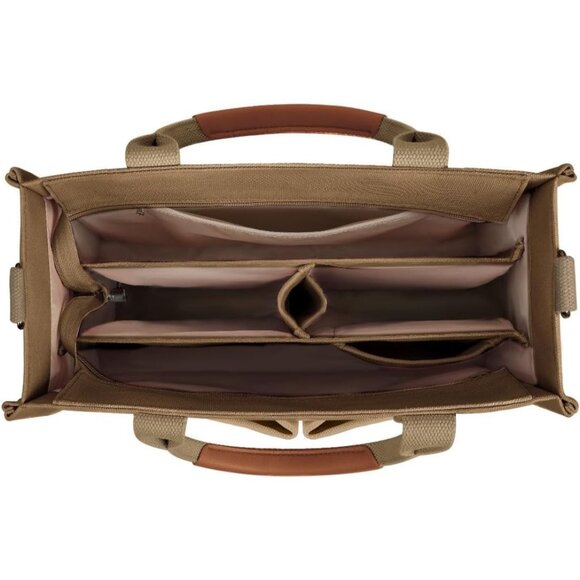 Fashionable Canvas Tote with Secure Zipper Perfect Tote for Teachers and Student - Picture 2 of 8